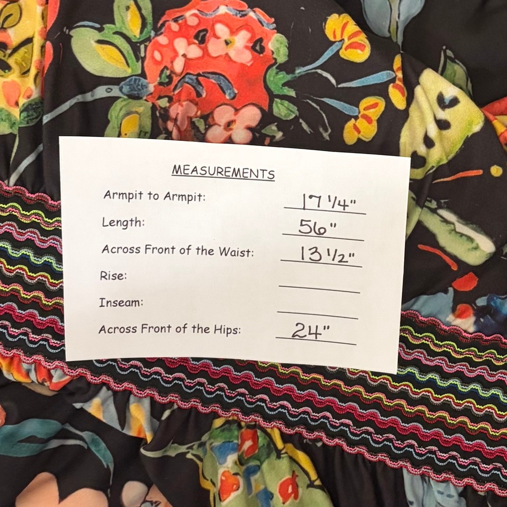 NWT!! Anthropologie ALDOMARTINS Catalonia Floral Paisley Maxi Dress Medium - Picture 16 of 16